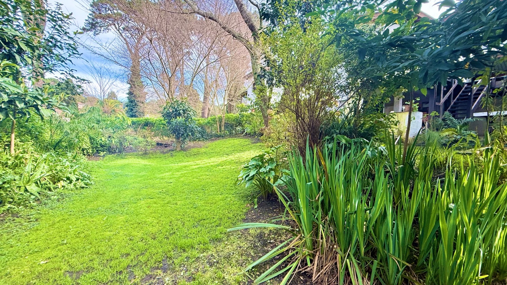 Casa tres ambientes con parque y cochera en Sierra de los padres