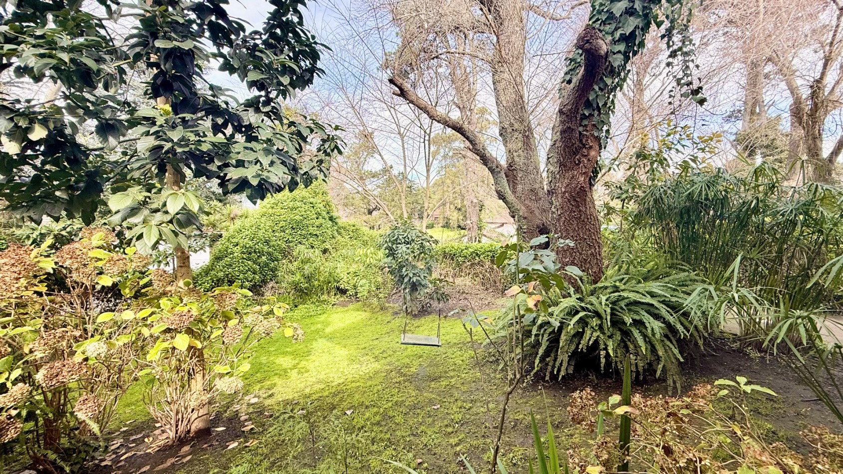 Casa tres ambientes con parque y cochera en Sierra de los padres